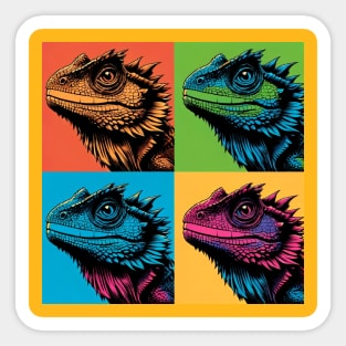 Bearded Dragon Pop Art - Cool Lizard Sticker